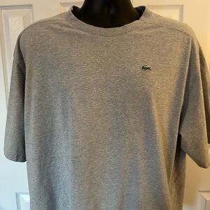 Lacoste Men's Heather Gray Short Sleeve Tee